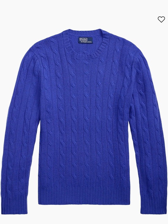 Ralph Lauren Other - Ralph Lauren Cable-Knit Crewneck Sweater in Blue